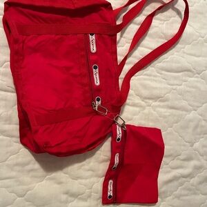 LeSportsac Vibrant Red 2 Strap Shoulder Bags